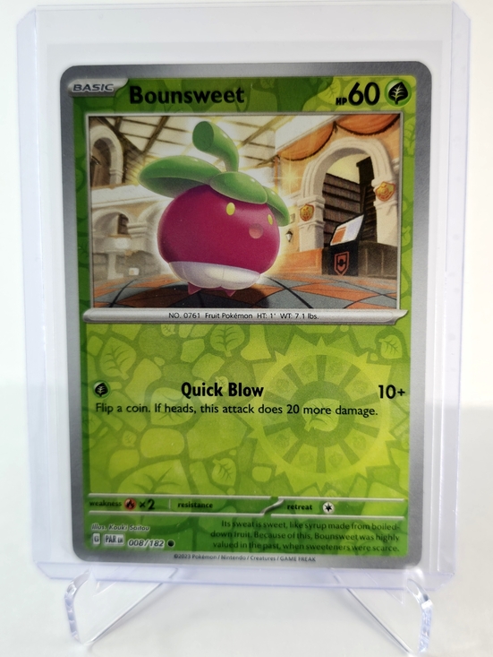 Pokemon Other - Pokémon TCG - Bounsweet - Paradox Rift - Reverse Holo - 008/182